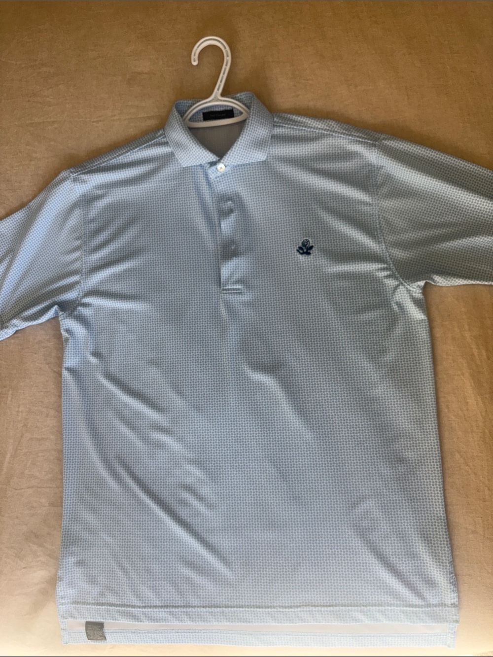 Turtleson Light Blue Men’s Polo Shirt - M